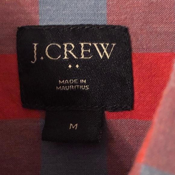 EUC J. Crew Factory Mens Short Sleeve Button Down Shirt M - Picture 3 of 5